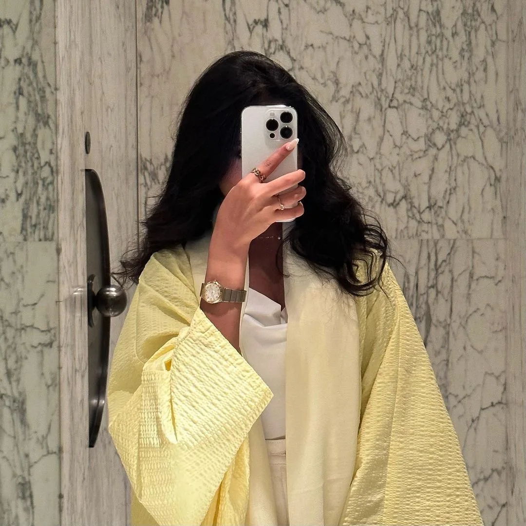 Yellow Abayas for Women 2025 Modest Muslim Dress Kimono Open Abaya Dubai Kaftan Turkey Robe Eid Djellaba Islamic Jalabiya Caftan 4