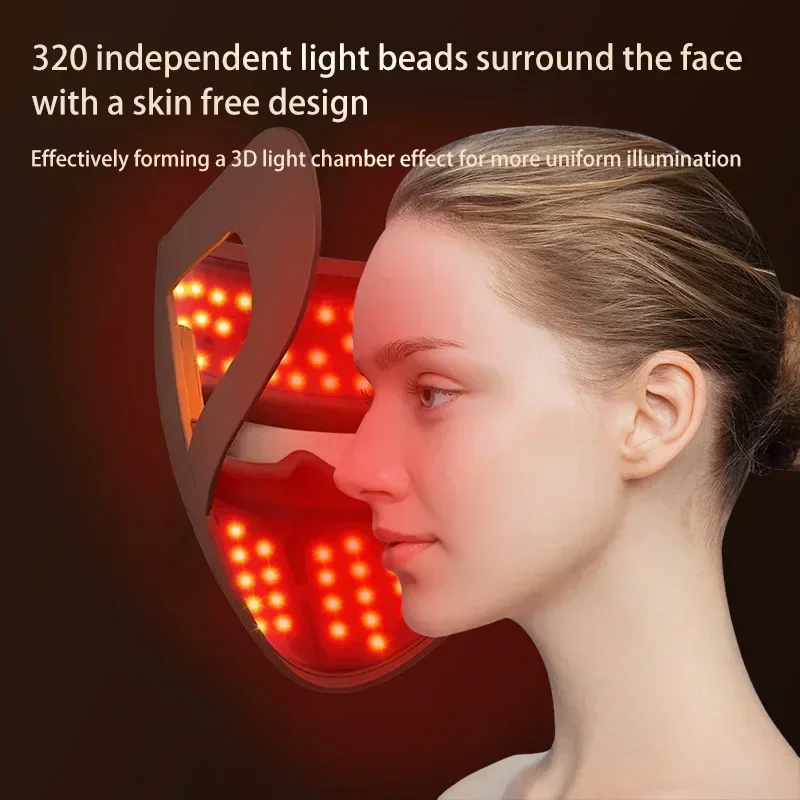 4D Silicone Face LED Mask 7 Colors Red Light Therapy Face Photon Light Skin Rejuvenation Anti Wrinkle Anti Acne Facial Beauty face mask led facial mask
