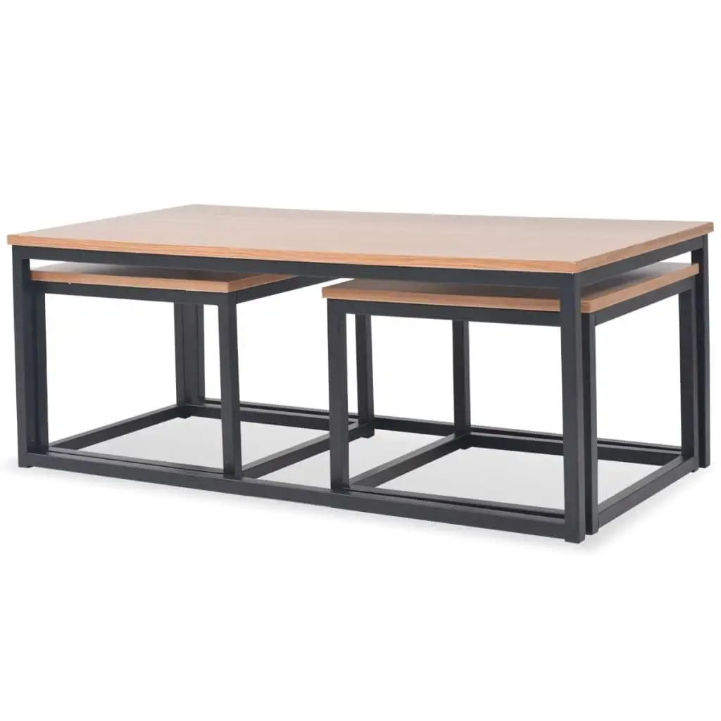 3-Piece Ash Coffee Table Set - Stylish Modern Design for Living Room 2