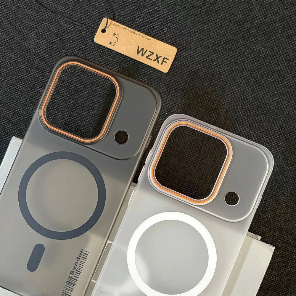 Slim Matte Translucent Shockproof Phone Case with MagSafe Charging Compatibility