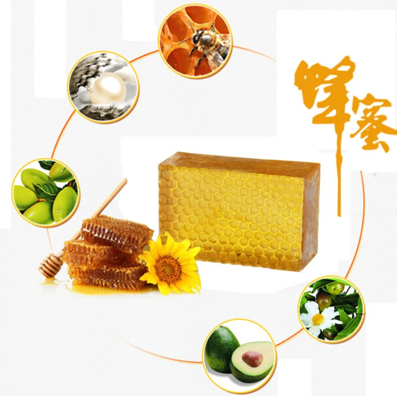 100g Honey Kojic Acid Bath Soap Handmade Whitening Soap Peeling Glutathione Arbutin Bath Body Skin Deep Cleaning body whitening soap kojic acid soap
