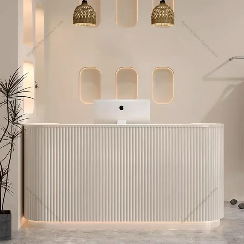 Italian Style Beauty Salon Reception Desks Clothing Store Modern Simplicity Reception Desks High-end Furniture Receptionen HBRD