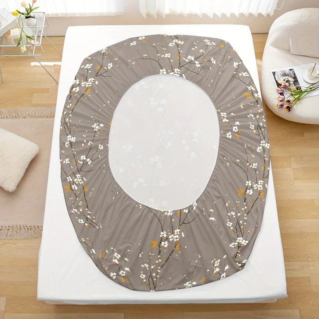 Ensemble de Drap-Juste à Motif Imprimé, 1 x Drap-Juste + 2 x Taies d'Oreiller, Sans Noyau, 3 Pièces 6