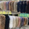 Women Natural Raccoon Fur Collar Neck Keep Warm Red Scarf Winter Coat Luxury Fox Scarves Decorate Fashion Designer Scarfs Female 4