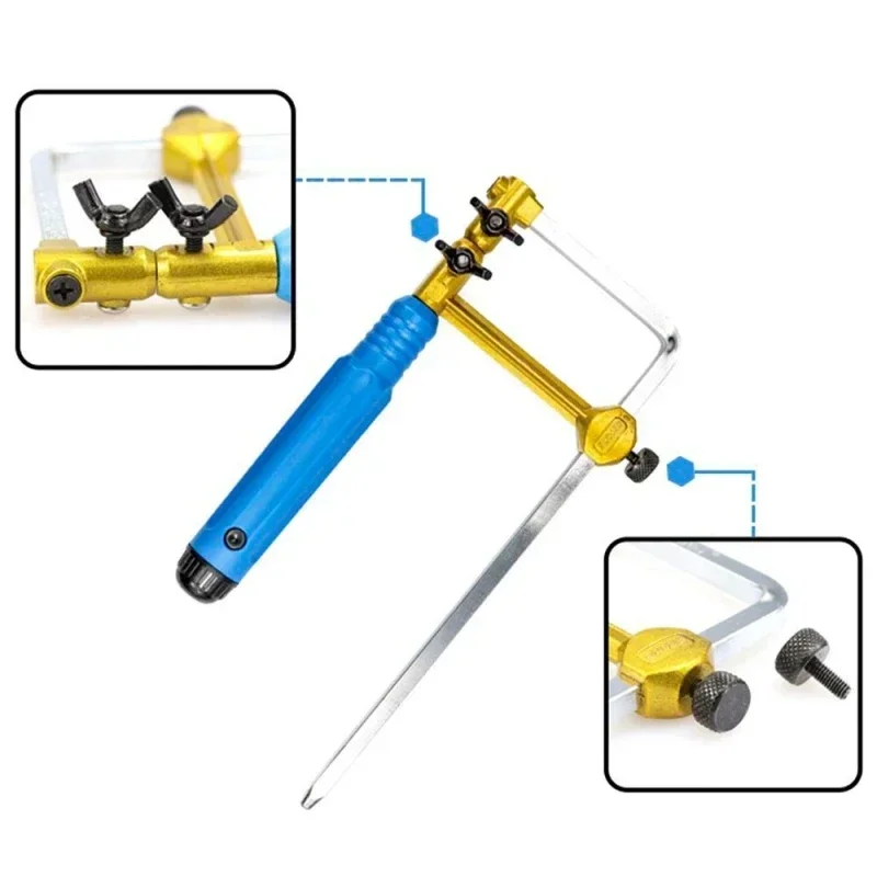 Mini U-Shape Adjustable Hand Saw Multi-Function Creative Stainless Steel Saw Handmade Small Jewelry Woodworking Hand Tools