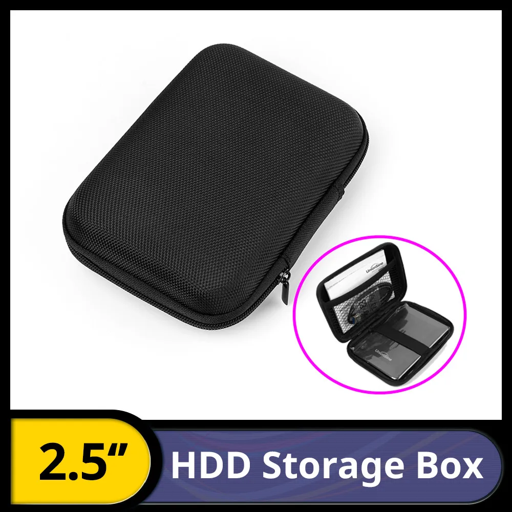 2.5'' Hard Disk Case Portable HDD Protection Bag for External 2.5 inch