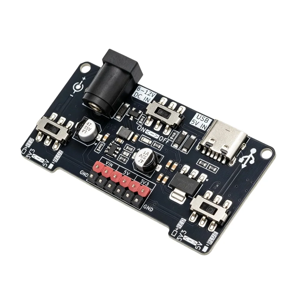 Enhanced Dual-Input Breadboard Power Module with Separate Voltage Control