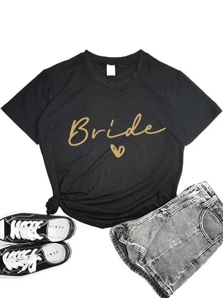 Women Team Bride Bachelorette Party Shower Hen Party Bridesmaid T-Shirt 2022 Girls Wedding Female Tops Tees