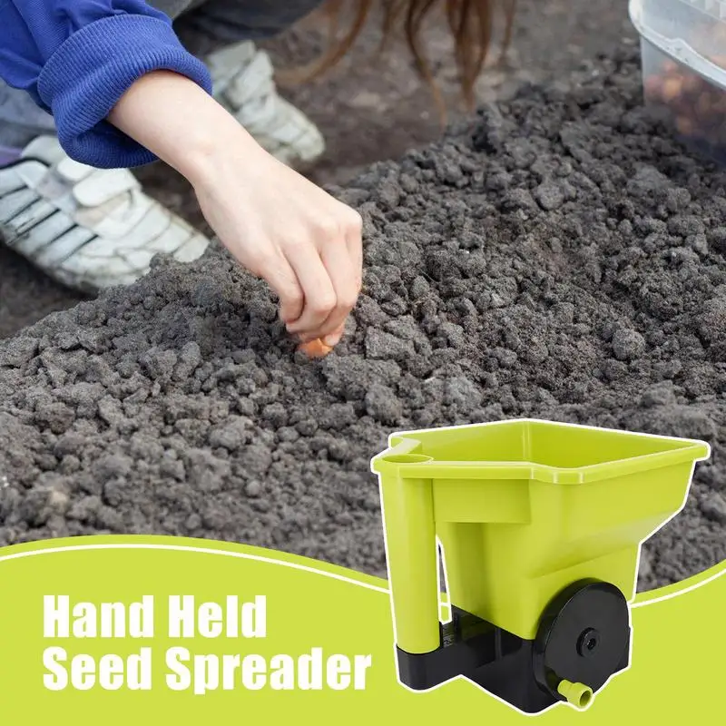 Gardening Seed Spreader Manual Seeder 3L Capacity for Sowing Fertilizing Melting Snow Fertilizer Applicator for Garden Lawn