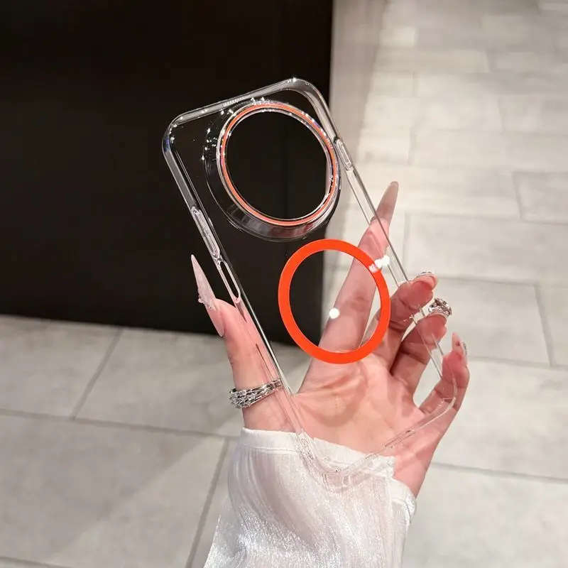 Enhanced Protective Acrylic Magnetic Transparent Case for Huawei Nova and Enjoy Series