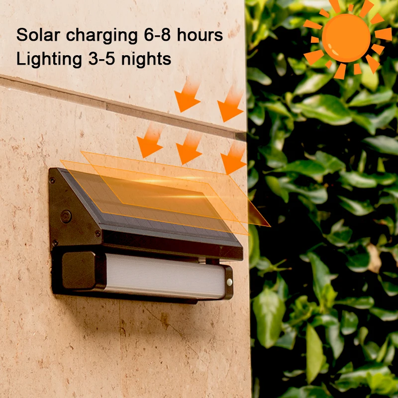 ACMESHINE1000LM Solar Villa Garden Lamp Waterproof IP65 Intelligent Wall Light Outdoor Decor With PIR Sensor House Number Light