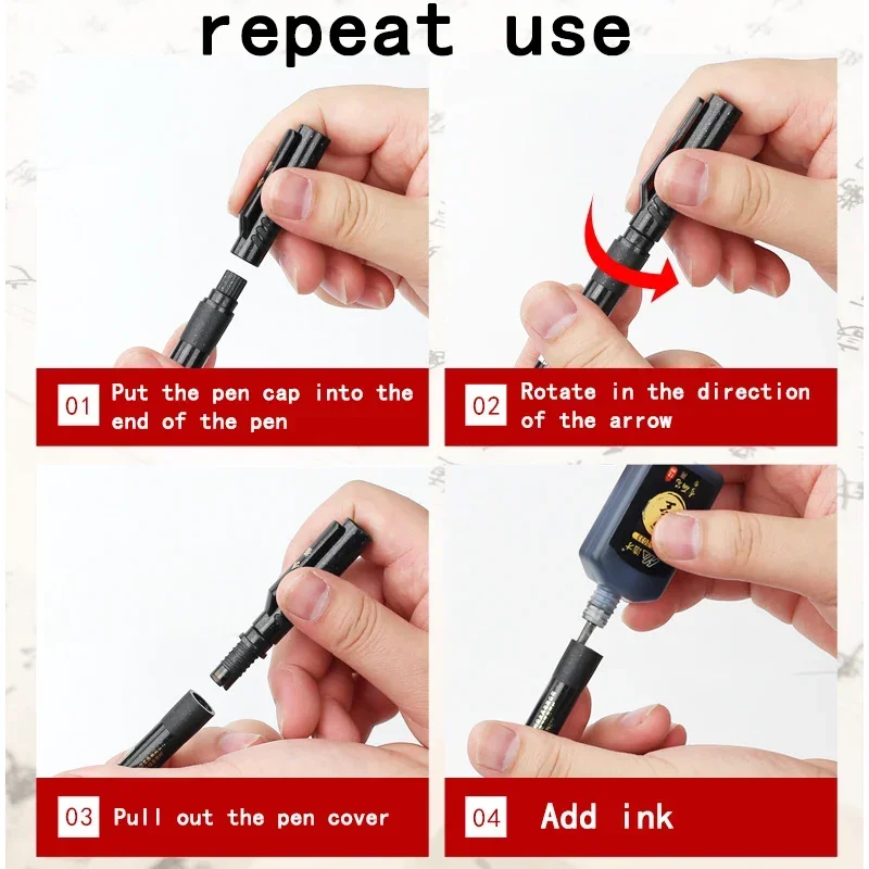 4/5PCS/SET Calligraphy Art Marker Pens Brush Pen Art Marker Craft Supplies Art Writing Office School Supplies Stationery Student 5