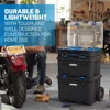 USA Stack System Mobile Toolbox for Storage & Organization 3 Piece Resin Plastic Modular Toolbox System 2