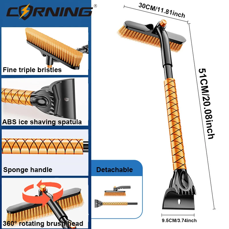 Car Cleaning Brush Snow Winter Goods Accessories Cars Windshield Defroster Brushes Ice Scraper Supplies Removal Tools Wash Parts