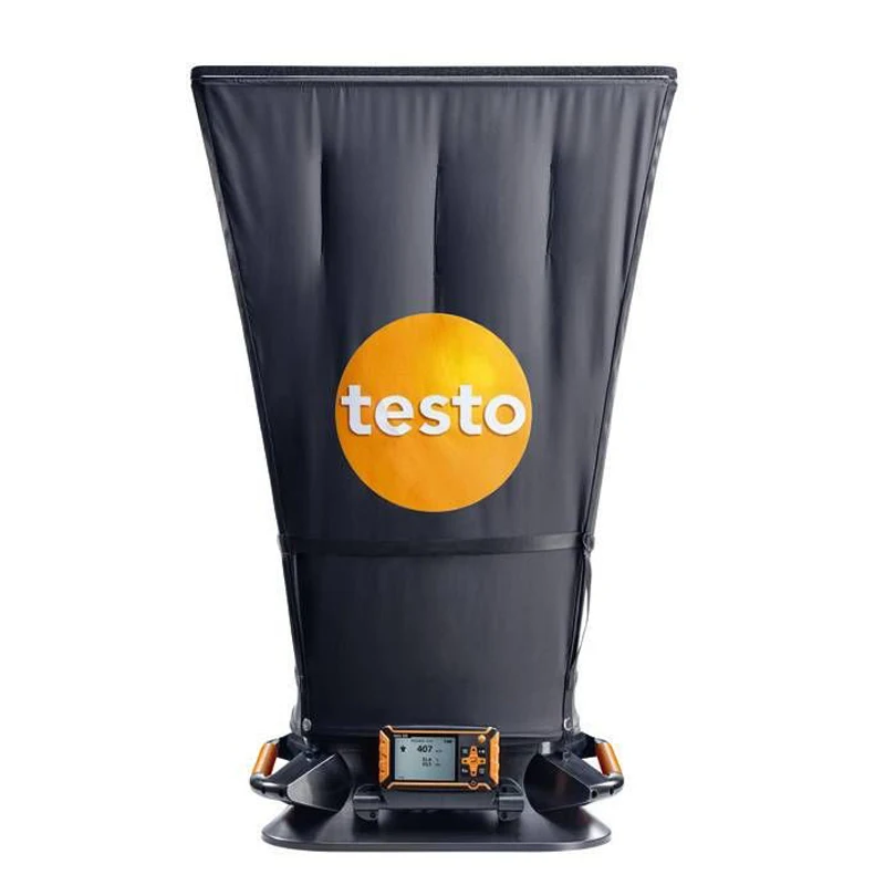 확장 가능한 삼각대(최대 3.3M)가 있는 Testo 420 체적 흐름 후드(바퀴 포함) 0563 4200 Testo-420
