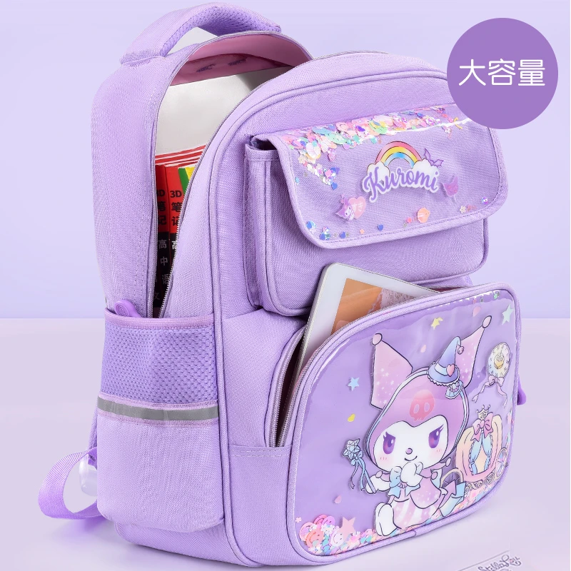Children Backpack Sanrio New Melody Student Schoolbag Stain-Resistant Cute Cartoon Casual and Lightweight Shoulder Pad Backpack children backpack children bag students backpack shoulder backpack