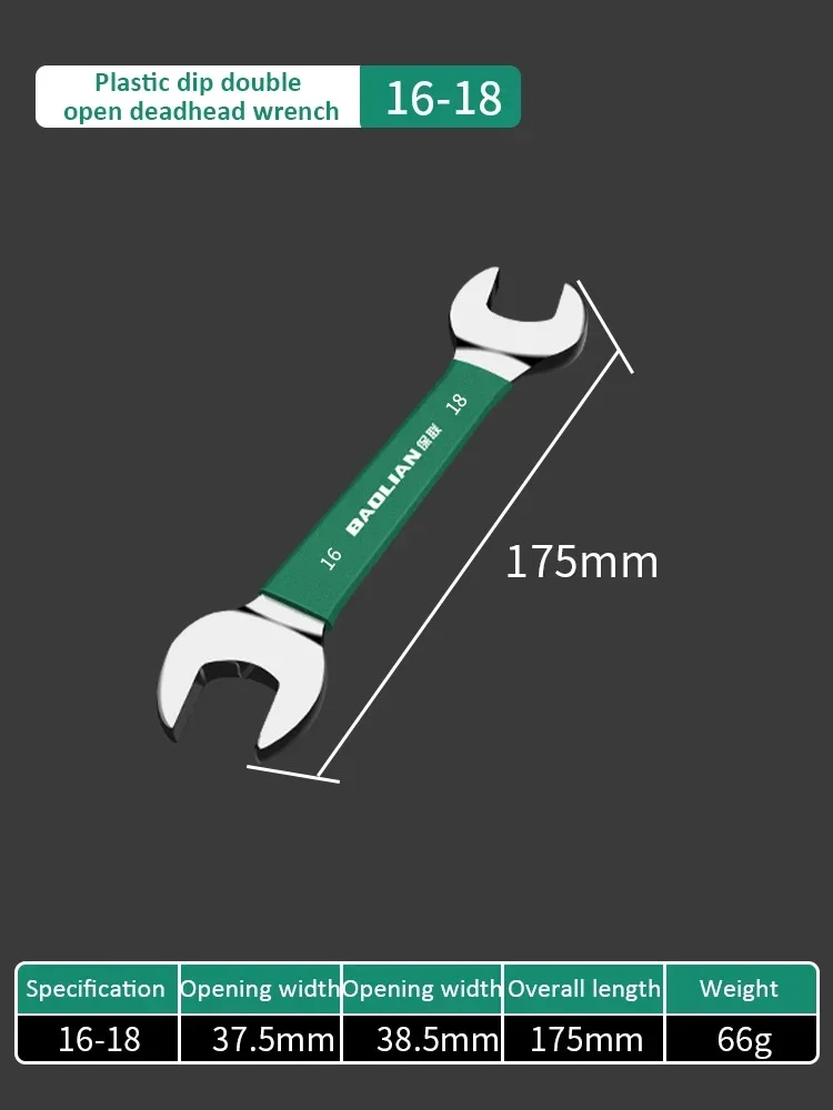 Double-Ended Open Wrench Set - Adjustable Hand Tool Kit