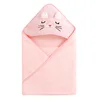 Newborn Baby Bath Towel Cartoon Baby Swaddle Kids Bathrobe Fleece Blanket Warm Sleeping Swaddle Wrap for New Born Boys Girls 6