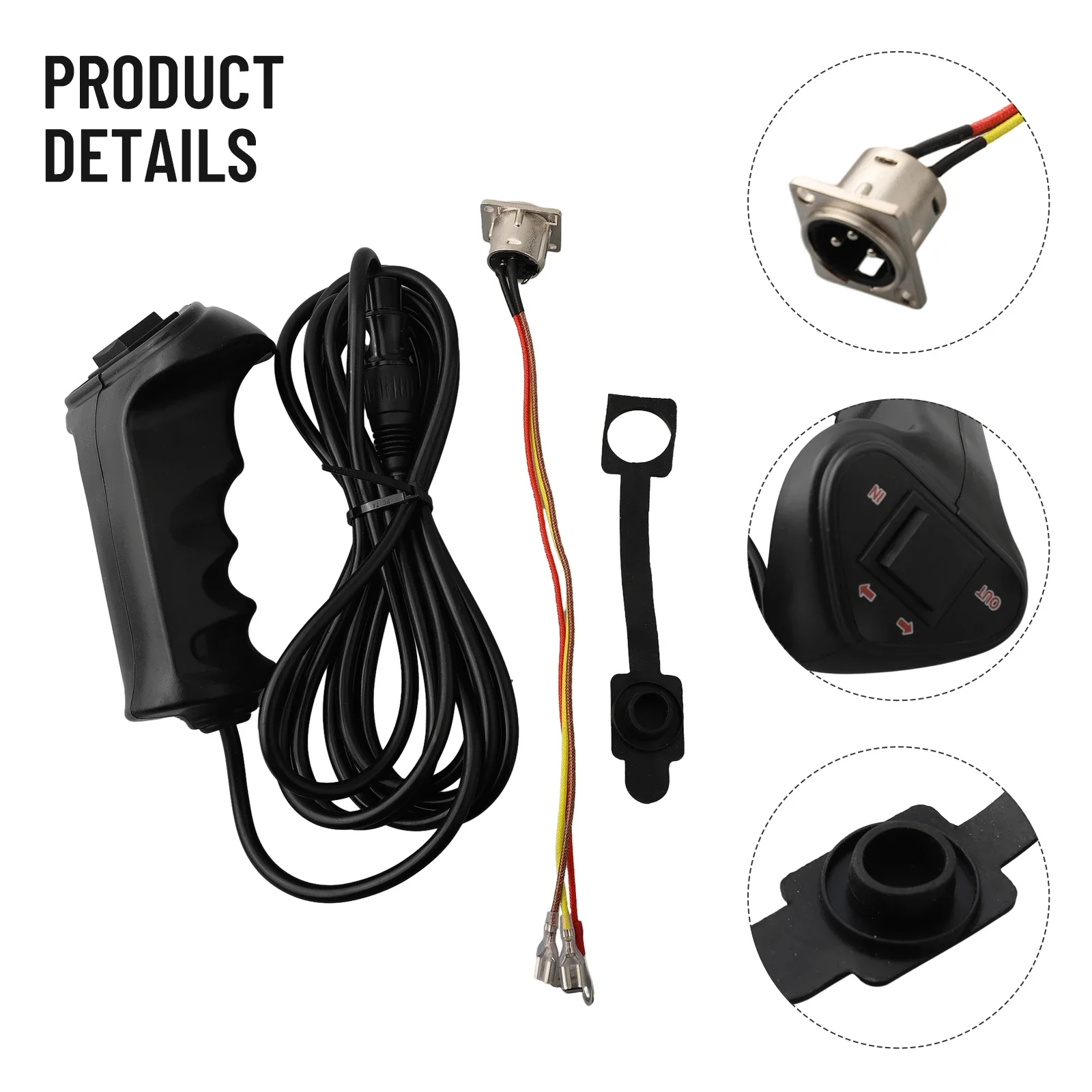 Lightweight Manual Control Handle Wired Features Handheld Remote Control 250A Wireless Remote Cable Length