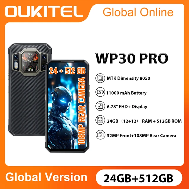 Oukitel WP30 Pro 5G Global Rugged Machine 120W Android 13 12GB+512GB  11000mAh 6.78 FHD+ 108MP Camera - AliExpress