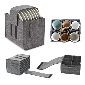 Felt Plate Dish Cup Storage Bag 1
