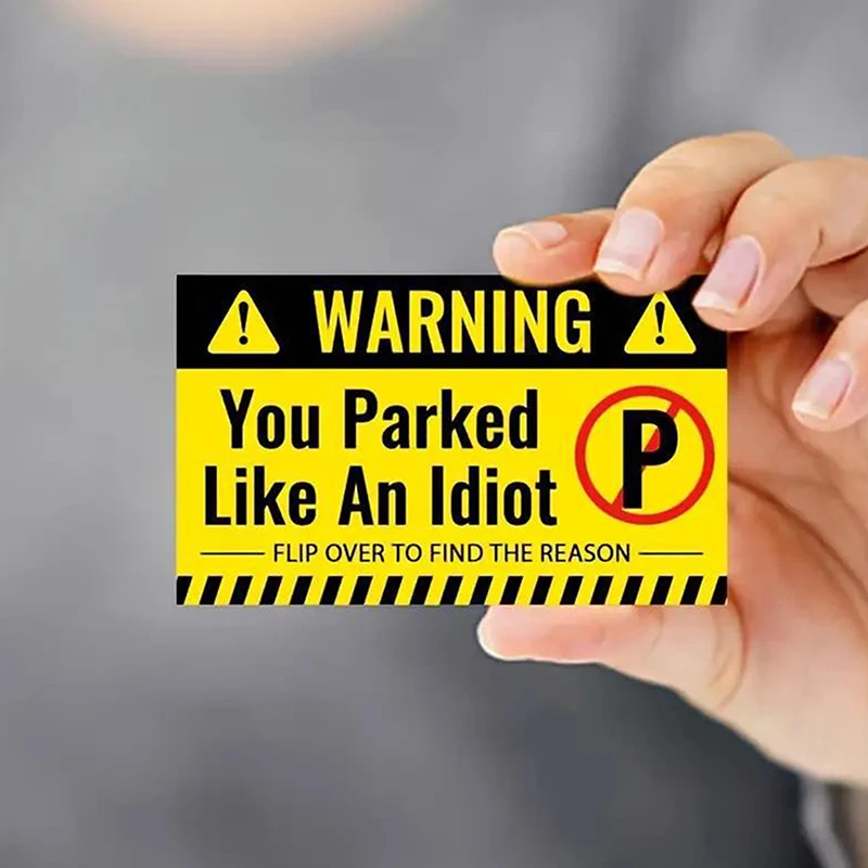Parking Violation Cards 50 Pieces Bad Parking Cards Multi Violation Reasons
