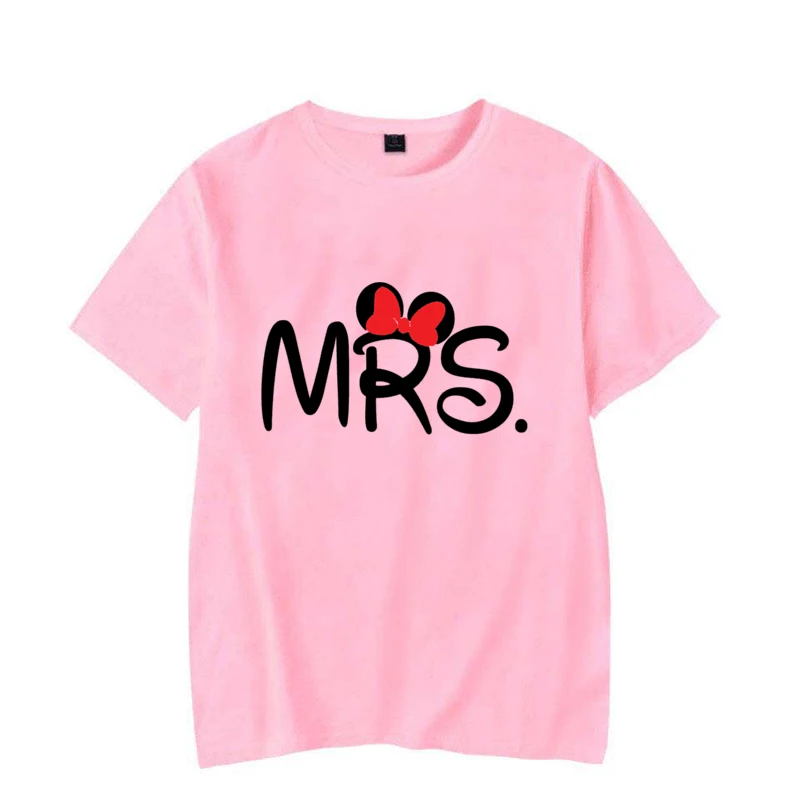 Valentinstag-T-Shirts Lustiges MR.MRS. Print T Shirt Mode Sommer Heißer Verkauf Grafik Kleidung Frauen Männer Paar Y2K Tops Tees – Detail 5