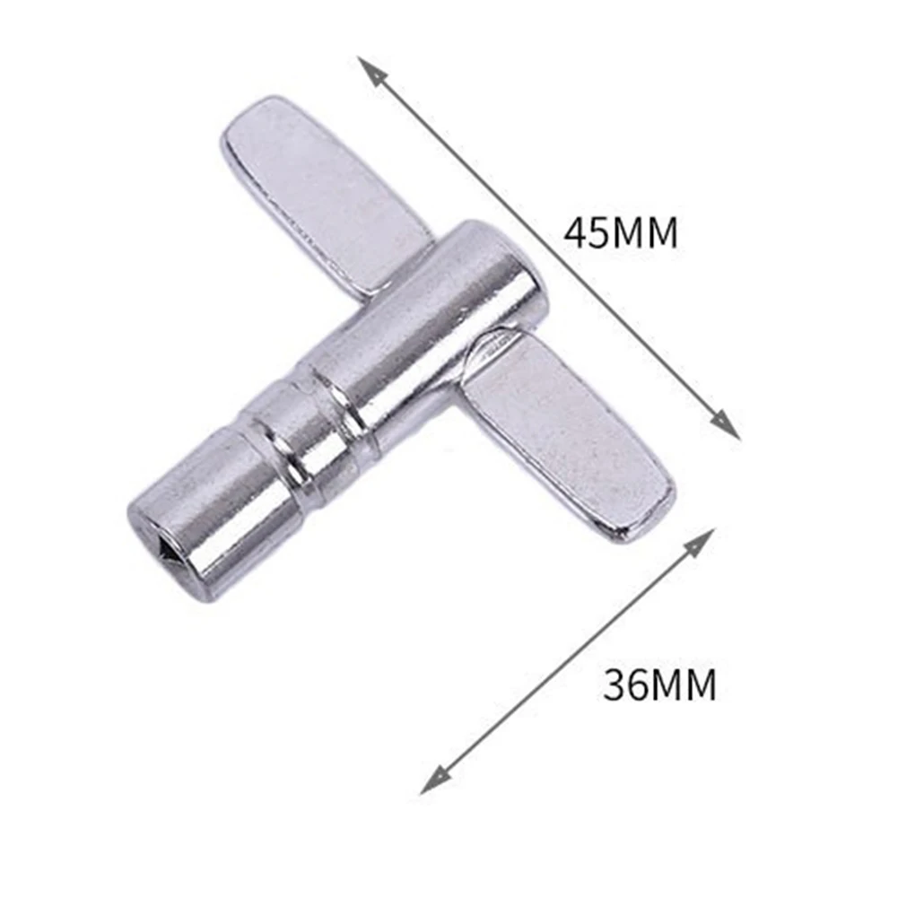 4 Pcs Drum Keys Set T Style Z Style Universal Drum Tuning Parts Standard Square Wrench 5.5mm Continuous Motion Speed Drum Key