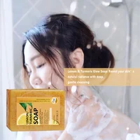 Savon au citron et au curcuma YUITIKUE |   Nettoyage en profondeur pour le visage et le corps |   Peau lisse et équilibrée avec des particules naturelles de coquilles de noix 100g 6