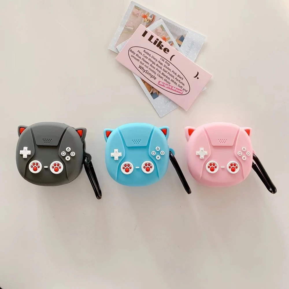 Per Samsung Galaxy Buds Fe/Buds 2 Pro/Buds Live/Buds Pro/Buds 2,Creative Games Console Design Custodia Per Auricolari In Silicone Con Gancio