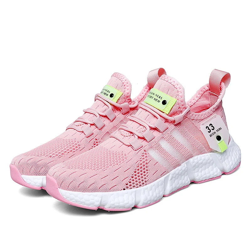 Summer Breathable Women's Sneakers Lightweight Running Shoes Girl Thick Bottom Woman Casual Shoes Comfortable Tennis Frail women sneakers