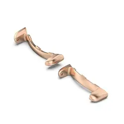 Premium Stainless Steel Smart Watchband Connector - 2 - Piece Set (Rose gold - Style A)
