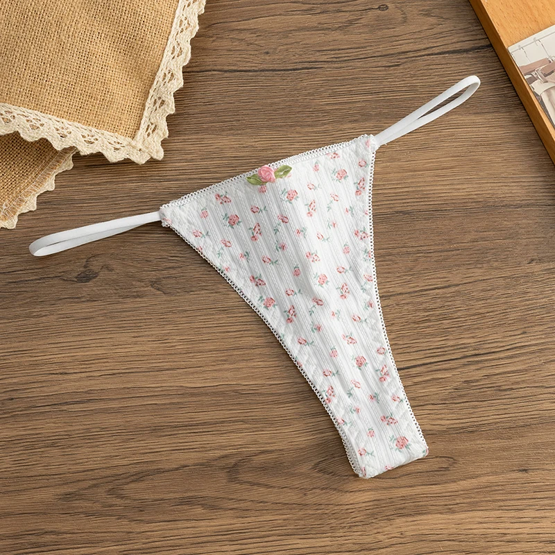 TrowBridge Sexy Höschen, hochwertiger bedruckter Bikini, sexy Dessous, modische Dessous, bequeme, atmungsaktive Unterhose, T-Rücken, heiß – Detail 3