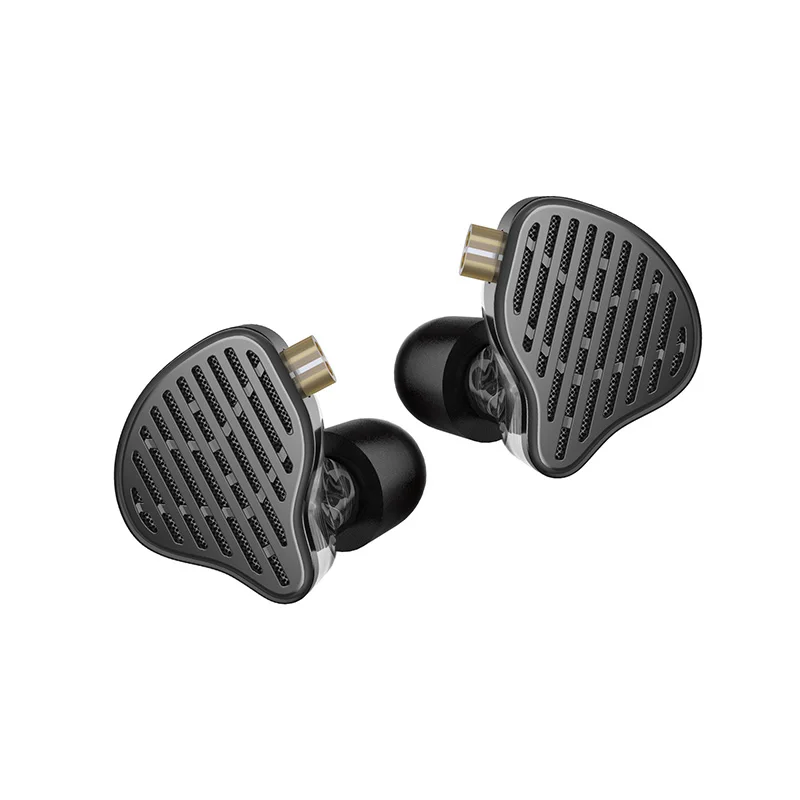  KZ ZS10 Pro in Ear Monitor Earphone, 4BA+1DD Metal Headphone  HiFi Bass Earbuds IEM with Detachable 2 Pin C-Cable(Gold,Without Mic) :  Electronics