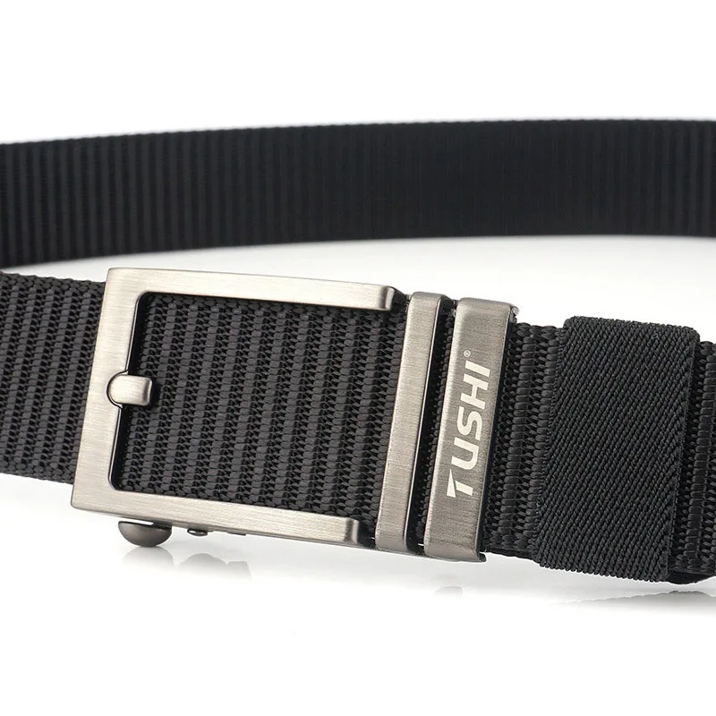 High Quality New Edentless Alloy Automatic Buckle Youth Canvas Belt Nylon Leisure Korean Version Fashion Design Woven Belt A3286