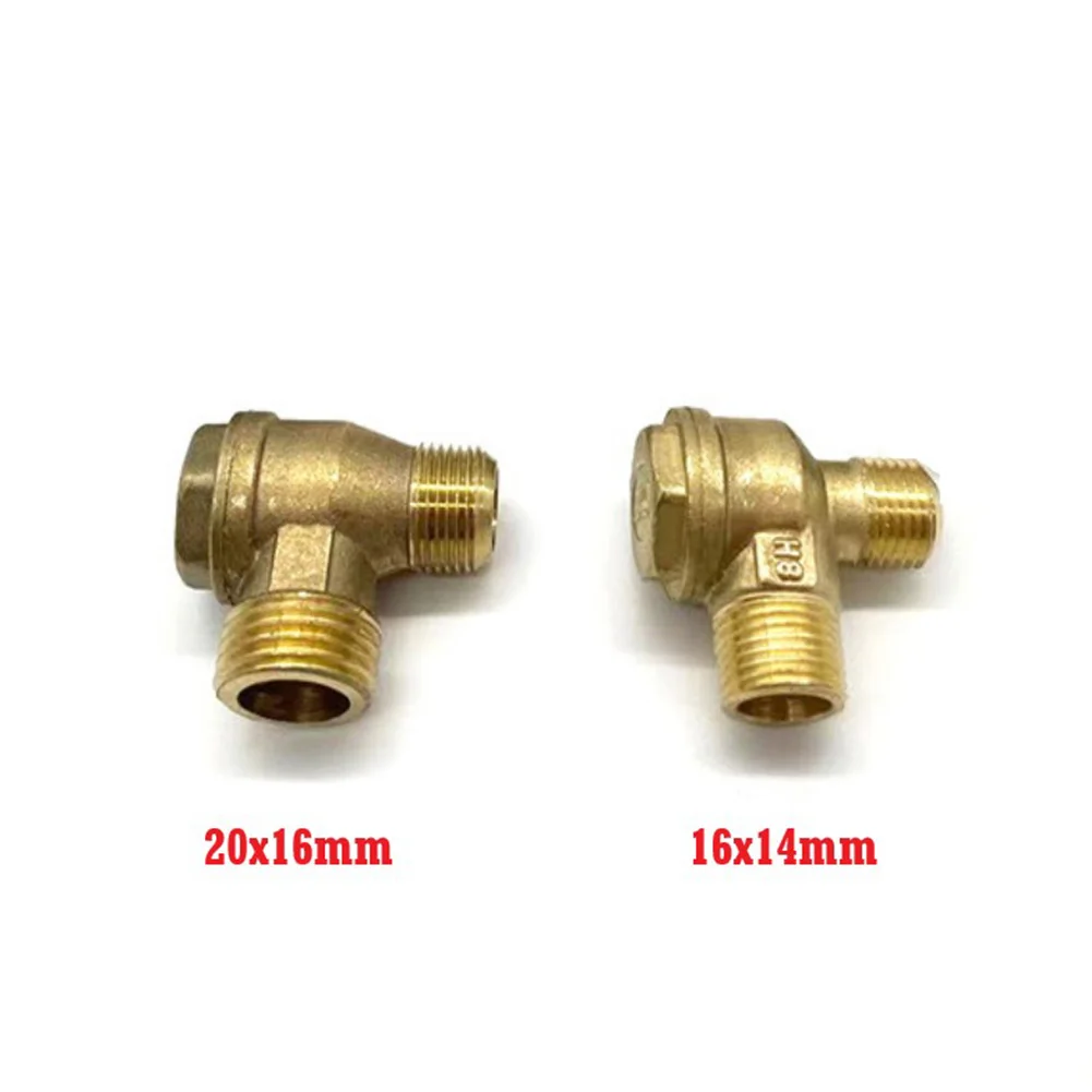 Air Compressor 2-Port Brass Male Threaded Check Valve Connector Tool Air Compressor Check Valve For Direct Air Compressor