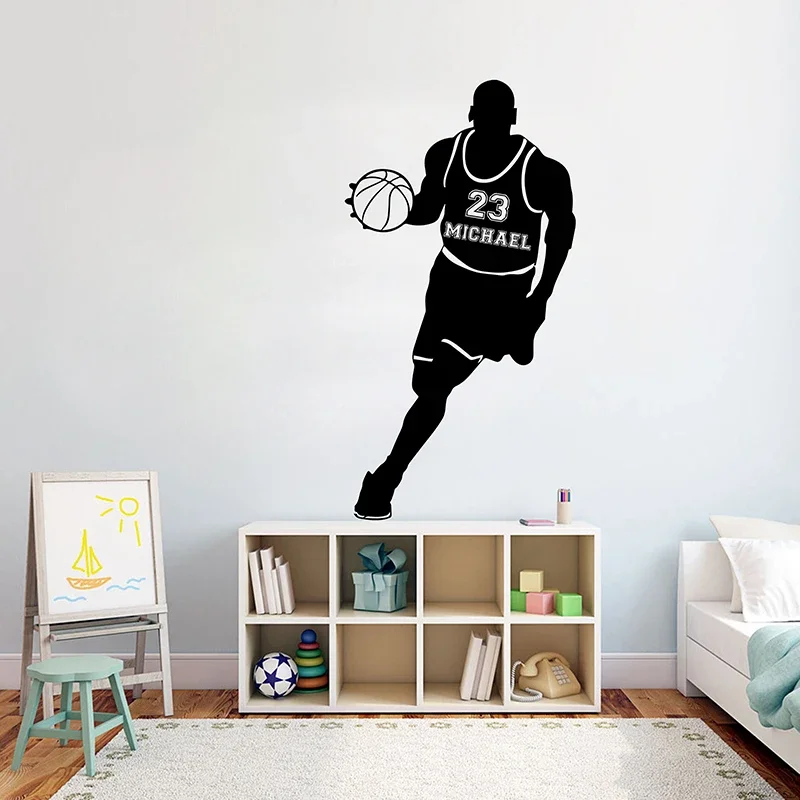 Custom Basketball Personalised Name and number Wall sticker custom-basketball-personalised-name-and-number-wall-sticker