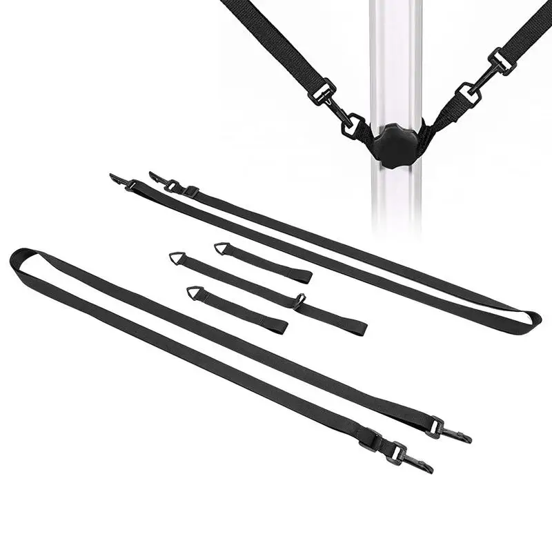 Cinturino fisso per ombrellone da esterno grande fascia di protezione dal vento per ombrelli a sbalzo ganci regolabili resistenti alle intemperie fascia fissa  15