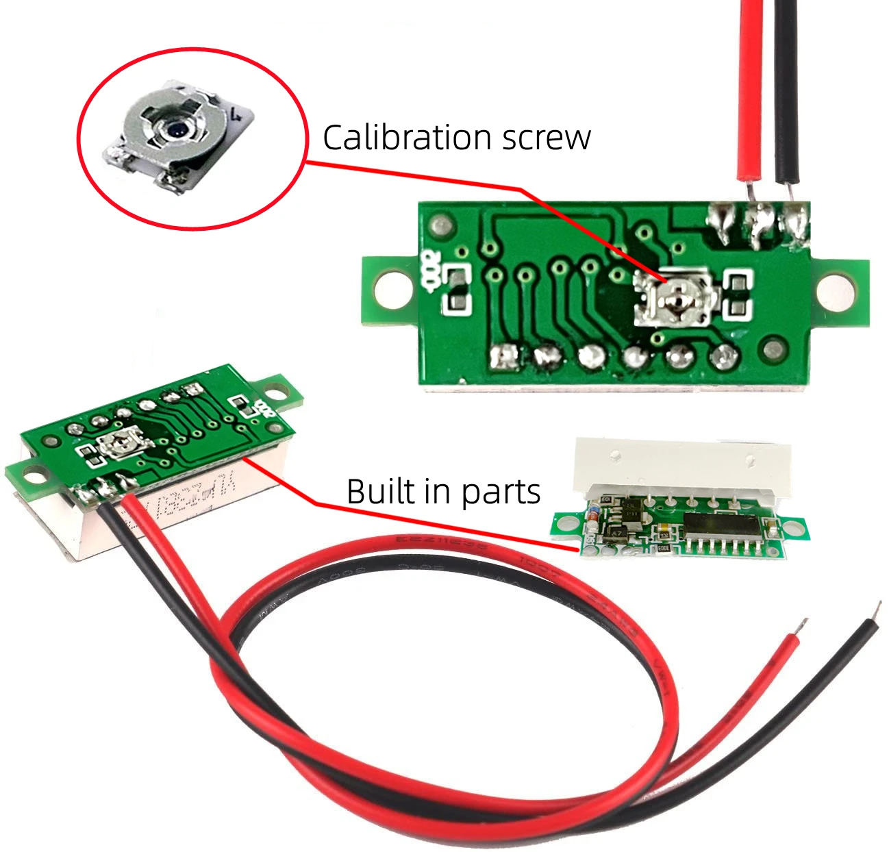 DC LED Digital Voltage Tester 0.28 Inch 0-100V Auto Car Mobile Power 12V Red Green Blue Yellow