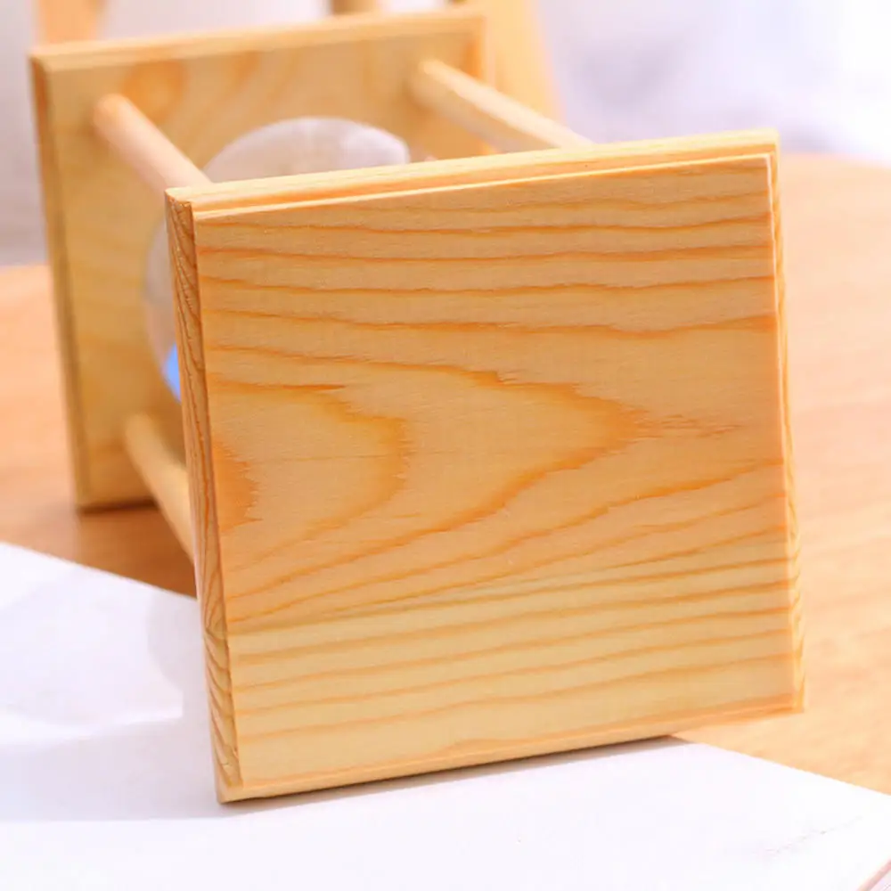 5 minuti nuovo clessidra in legno mini decorazione da tavolo orologio da sabbia timer creativi clessidra clessidra cucina per regalo per bambini  15