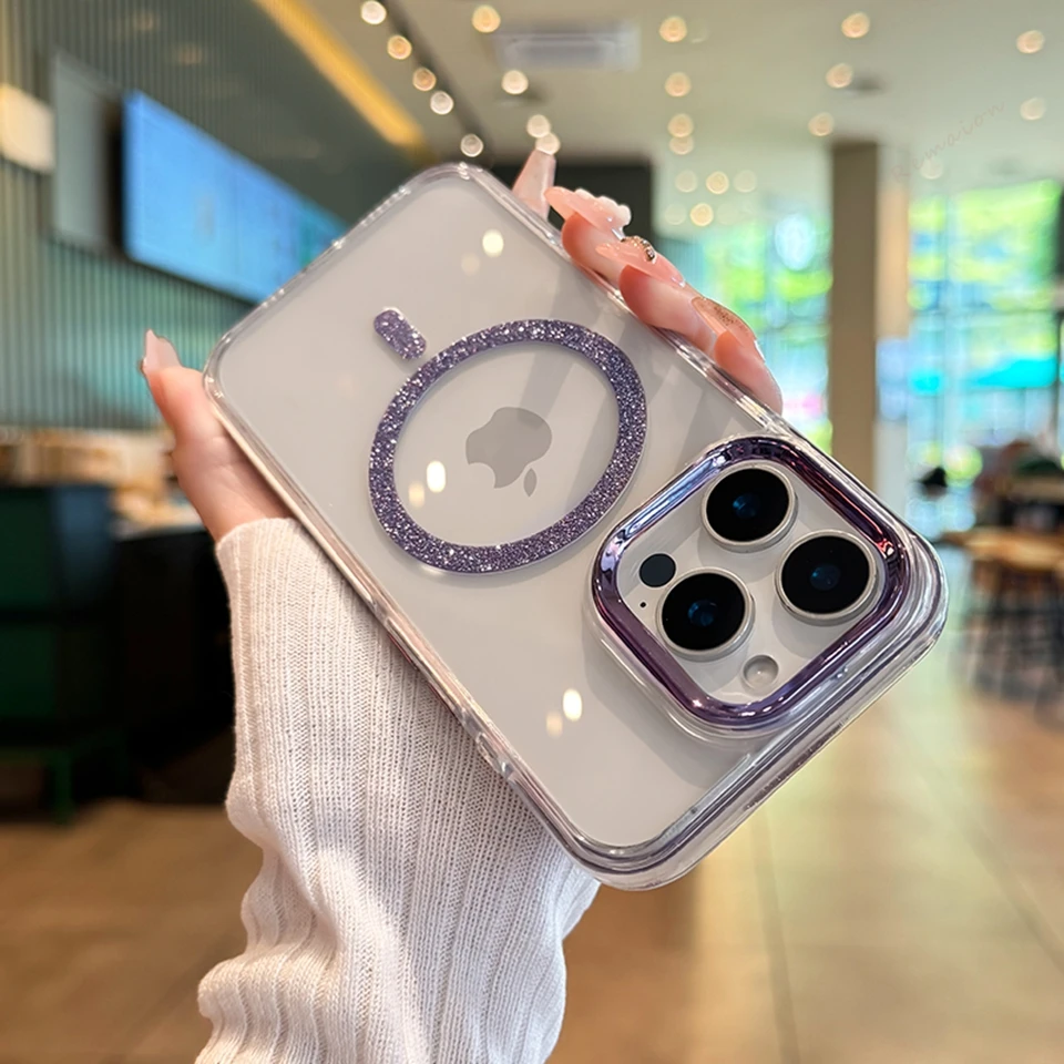 Luxury Bling Glitter Silicone Phone Case - Shockproof Protector Cover