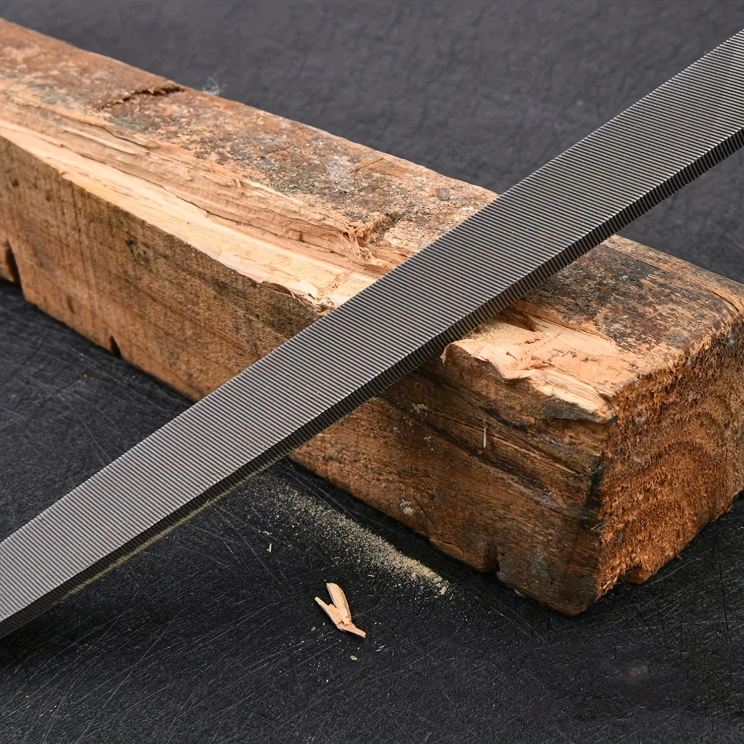 파일 연마 도구 세트, 합금 목공 다이아몬드 삼각형 파일, 중간날 미세 디테일, 소형 반원형 파일러, 스틸 f