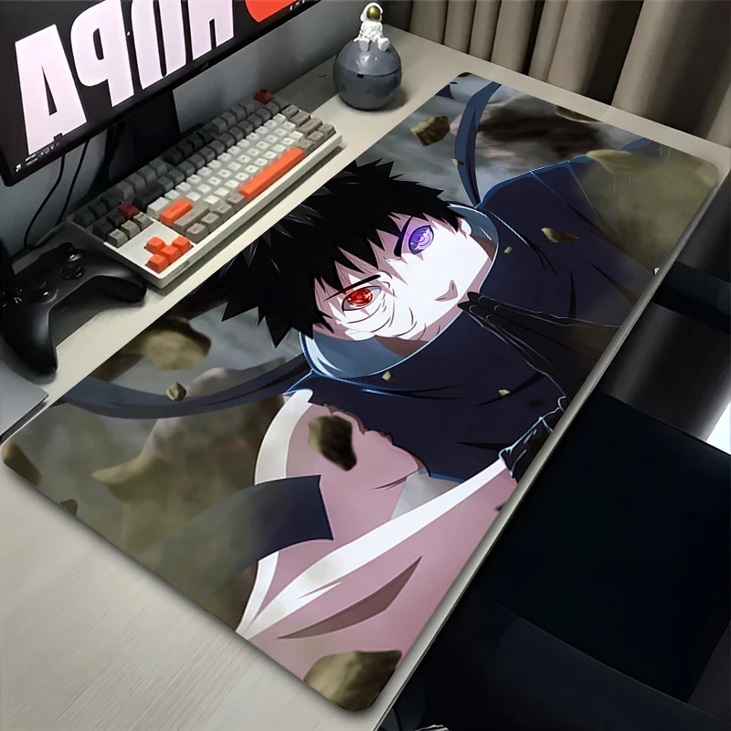 Mouse Pad Japan Anime HD Print O-obito Keyboard Pad Laptop N-narutoS Black And White Mousepad PC U-uchiha Gaming Desk Mouse Mat 5