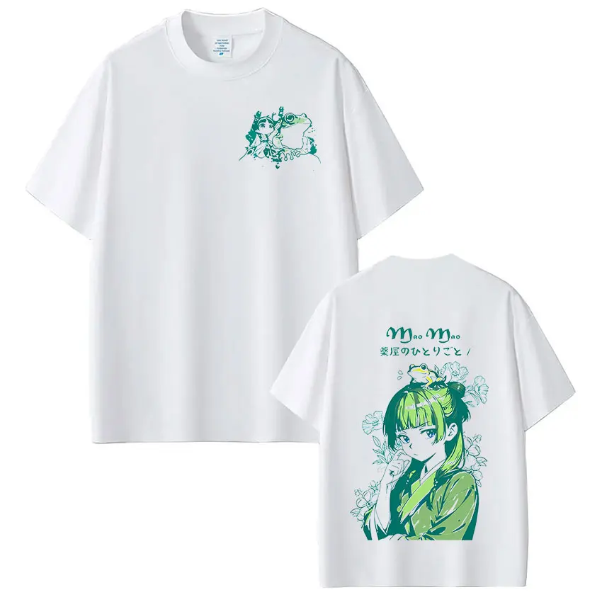 Japanisches Anime-T-Shirt „The Apothecary Diaries Maomao“ für Herren und Damen, lässige, übergroße T-Shirts mit kurzen Ärmeln, Tops, Streetwear