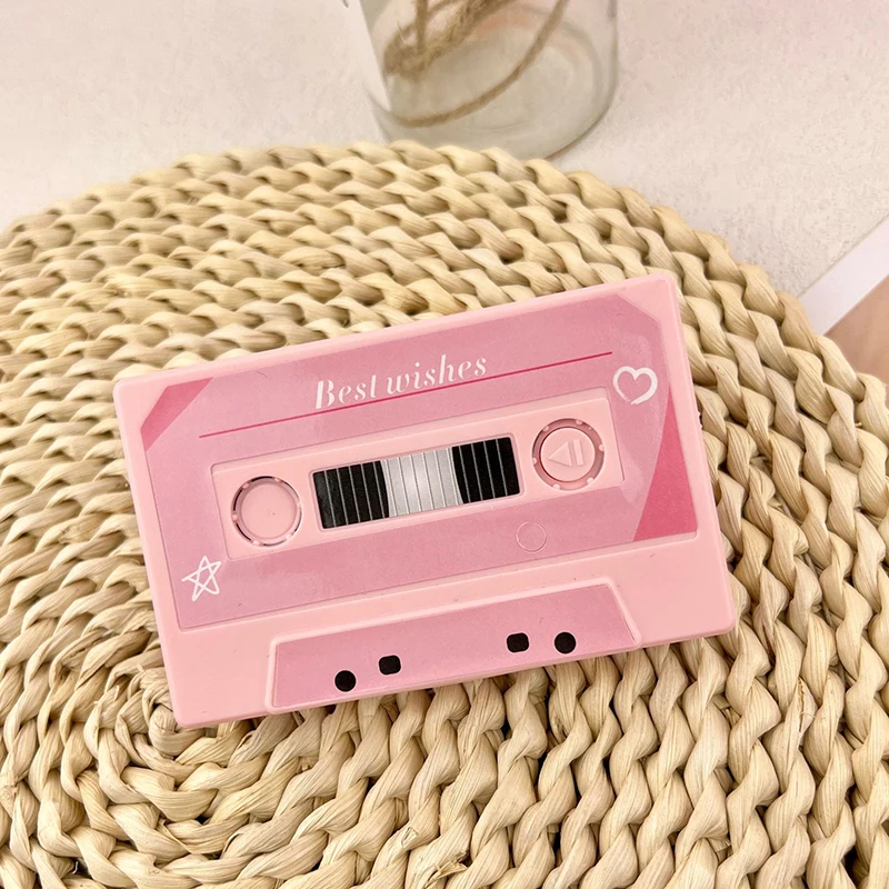 Greeting Post Card Birthday Gifts DIY Recordable 30/60/300 Seconds Voice Audio Cassette Shape Self-made Party Invitation