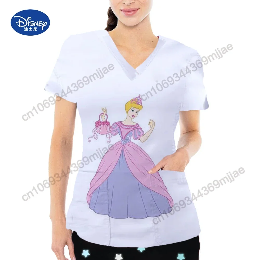 

Женская одежда, футболки с мультяшным принтом, бесплатная доставка, дизайнерские футболки с карманом и V-образным вырезом для женщин, летняя одежда с коротким рукавом