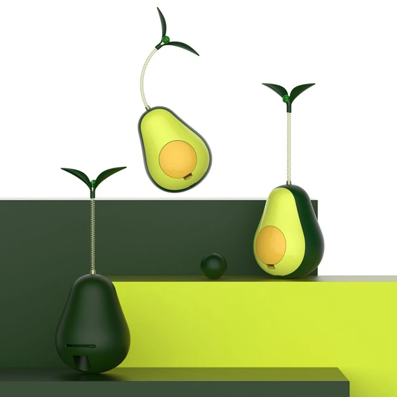 

Популярная новинка, игрушка для кошек в форме авокадо, Многофункциональная игрушка Roly-Poly с точечным мятым шариком, прочная игрушка для кошек, простая в использовании, 107X80 мм