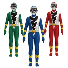 애니메이션 슈퍼 S-센타이 K-쿄류 드래곤 Zyuranger R-레인저 코스프레 코스튬, 크리스마스 카니발 파티 역할 놀이 어린이 남성 의류