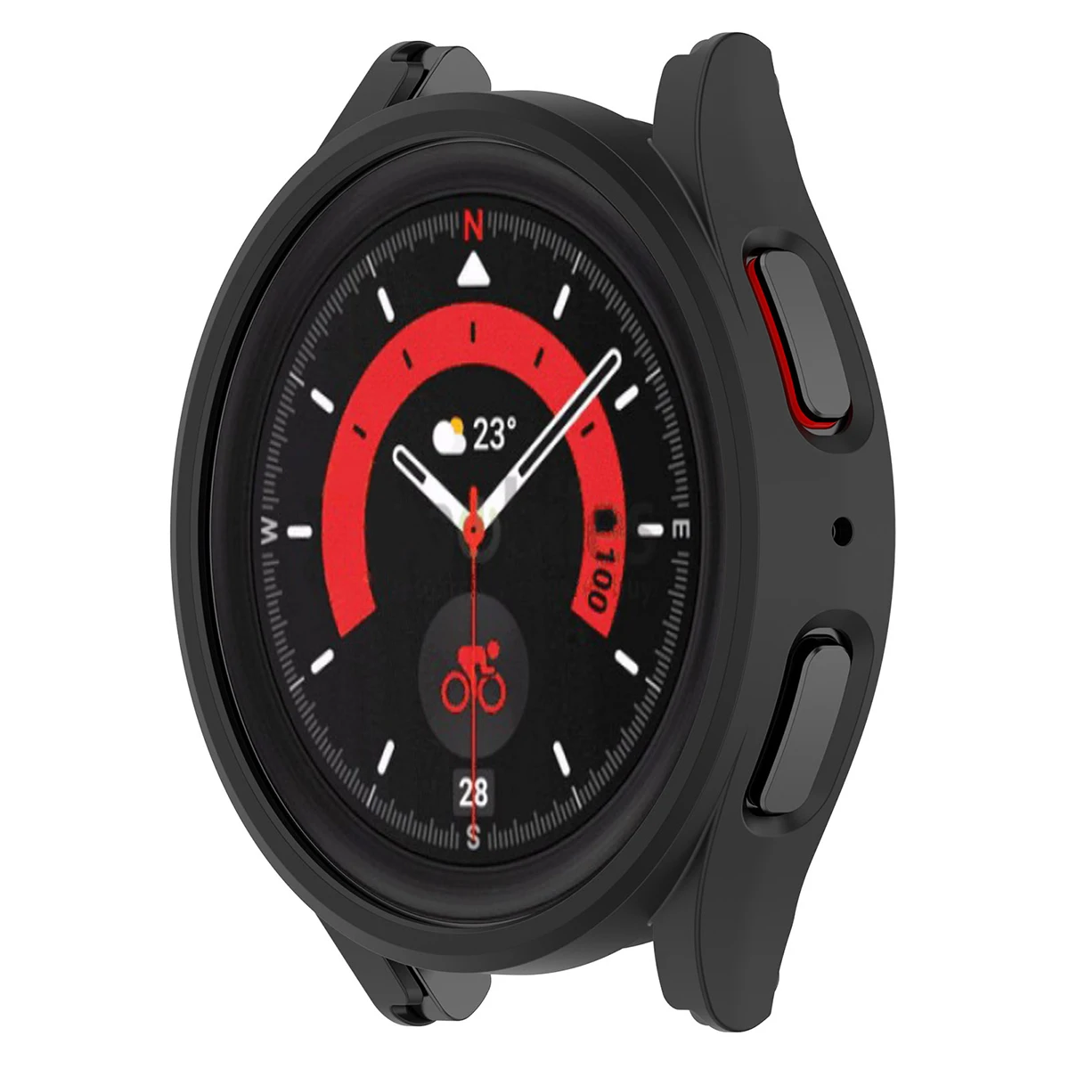 Sleek Matte Protective Bumper Shell for Samsung Galaxy Watch7 Smartwatch