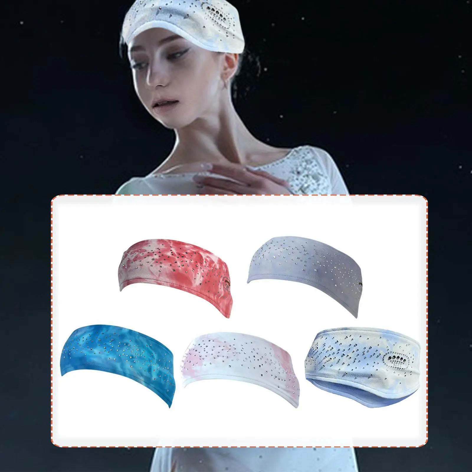 Figure Skating Headband, Sweat-absorbing Headband for Gym And Football.